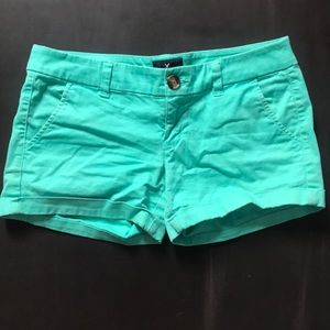 Teal size 4 American Eagle midi short